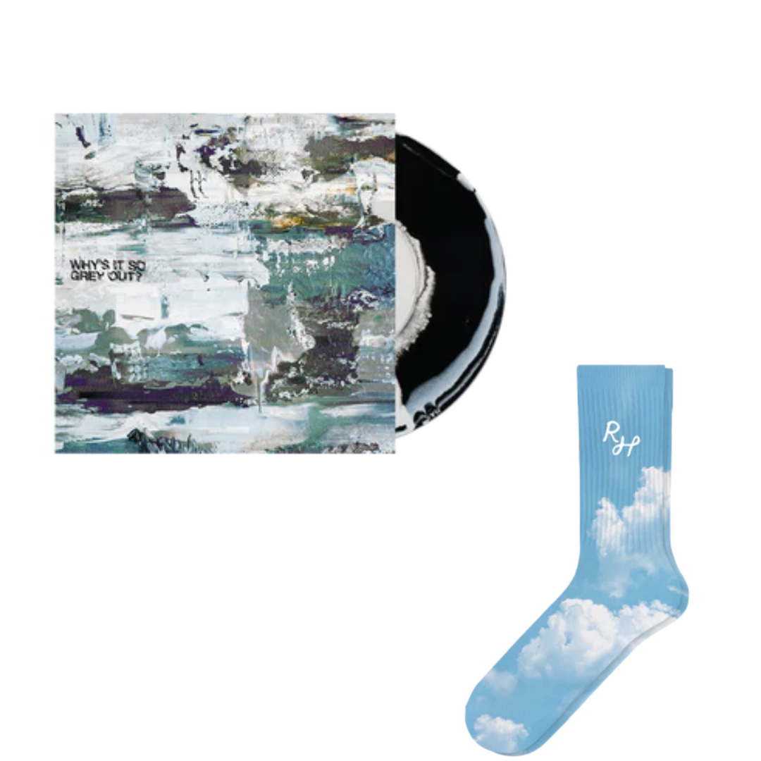 Why’s It So Grey Out? 10" Vinyl Bundle & Cloud Appreciation Socks Bundle (Asher Roth)